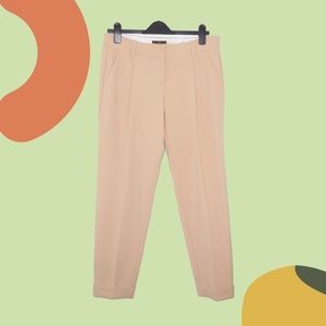 Fenn Wright Mason Blush Trousers Sz 8 Dress Pants Mid Rise Waist Boyfriend Pants
